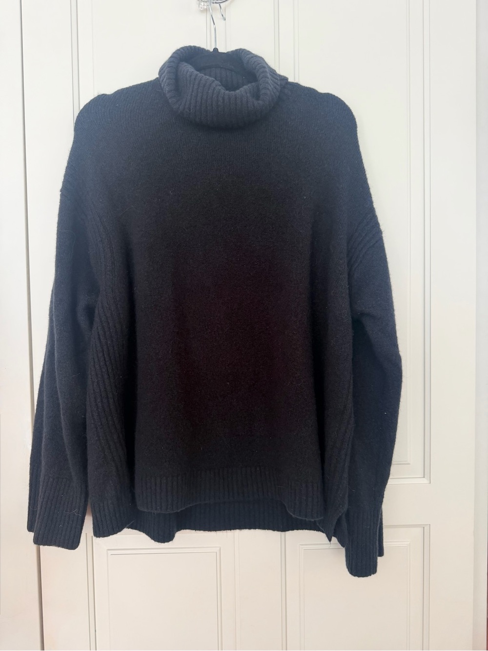 J. Crew Black Turtleneck Sweater - Classic Relaxed Fit